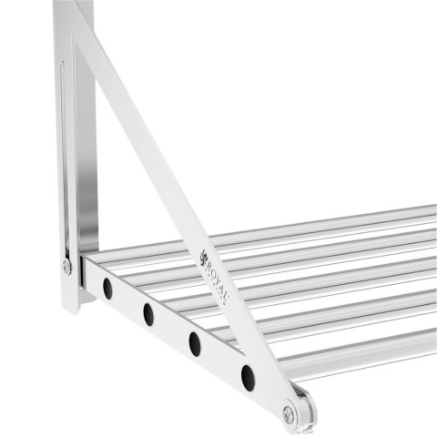 PÓŁKA ŚCIENNA SKŁADANA ZE STALI NIERDZEWNEJ DO 40 KG 100 X 45 CM PÓŁKA ŚCIENNA SKŁADANA ZE STALI NIERDZEWNEJ DO 40 KG 100 X 45 CM