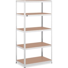 REGAŁ MAGAZYNOWY METALOWY 5 PÓŁEK 750 KG 100 X 60 X 197 CM SZARY