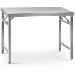 STÓŁ ZE STALI NIERDZEWNEJ LABORATORYJNY SKŁADANY 120 X 70 CM