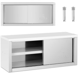 SZAFA ŚCIENNA GASTRONOMICZNA Z DRZWIAMI PRZESUWANYMI STAL 130 KG 120 X 40 X 50 CM
