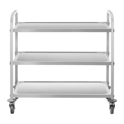 WÓZEK KELNERSKI 3-PÓŁKOWY DO 150 KG STAL NIERDZEWNA RCSW-6.2 WÓZEK KELNERSKI 3-PÓŁKOWY DO 150 KG STAL NIERDZEWNA RCSW-6.2