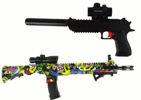 KARABIN PISTOLET NA KULKI WODNE AKCESORIA KOLOROWY KARABIN PISTOLET NA KULKI WODNE AKCESORIA KOLOROWY