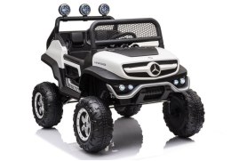 POJAZD NA AKUMULATOR MERCEDES UNIMOG S BIAŁY