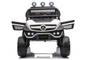 POJAZD NA AKUMULATOR MERCEDES UNIMOG S BIAŁY