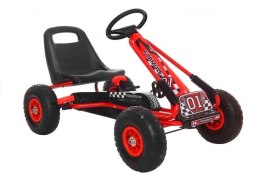 GOKART CZERWONY A-15 POMPOWANE KOŁA