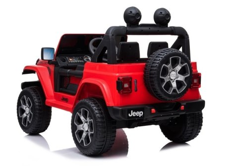 Auto na Akumulator Jeep Wrangler Rubicon Czerwony Auto na Akumulator Jeep Wrangler Rubicon Czerwony