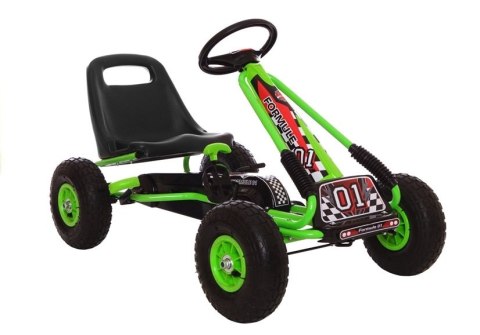 Gokart Zielony A-15 Pompowane Koła Gokart Zielony A-15 Pompowane Koła