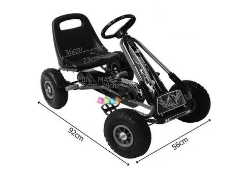 Gokart Zielony A-15 Pompowane Koła Gokart Zielony A-15 Pompowane Koła