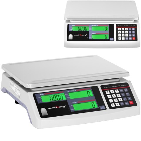 Waga sklepowa handlowa licząca LCD 30.5 x 22 cm 30 kg / 1 g Waga sklepowa handlowa licząca LCD 30.5 x 22 cm 30 kg / 1 g