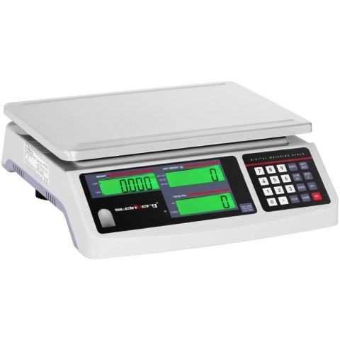 Waga sklepowa handlowa licząca LCD 30.5 x 22 cm 30 kg / 1 g Waga sklepowa handlowa licząca LCD 30.5 x 22 cm 30 kg / 1 g