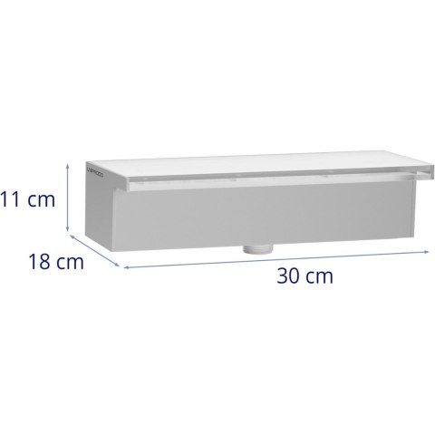 Wylewka wodospadowa kaskada ścienna do ogrodu stawu LED 30 cm wypływ 30 mm Wylewka wodospadowa kaskada ścienna do ogrodu stawu LED 30 cm wypływ 30 mm