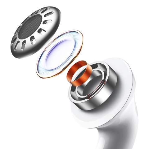 Bezprzewodowe słuchawki W3 Bluetooth 5.0 TWS dokanałowe wodoodporne IP55 biały Bezprzewodowe słuchawki W3 Bluetooth 5.0 TWS dokanałowe wodoodporne IP55 biały