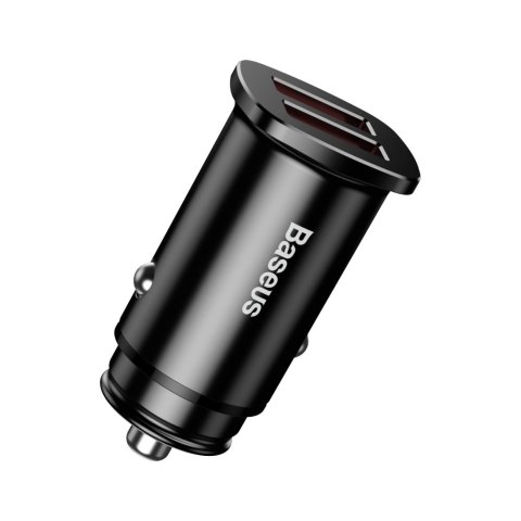 Inteligentna ładowarka samochodowa Square 2x USB QC3.0 Quick Charge 3.0 SCP AFC 30W czarny Inteligentna ładowarka samochodowa Square 2x USB QC3.0 Quick Charge 3.0 SCP AFC 30W czarny