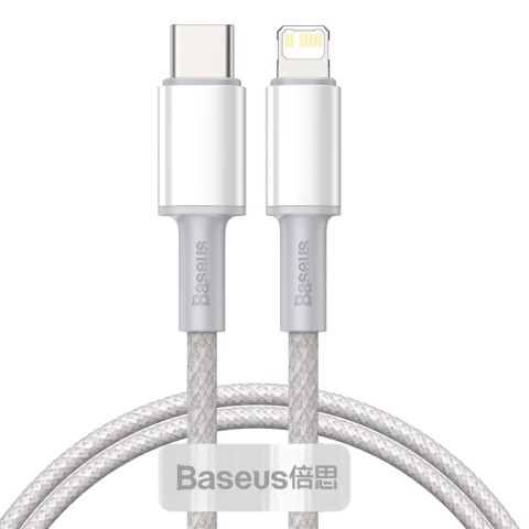 Kabel do szybkiego ładowania Iphone USB-C - Lightning Power Delivery 20W 1m biały Kabel do szybkiego ładowania Iphone USB-C - Lightning Power Delivery 20W 1m biały