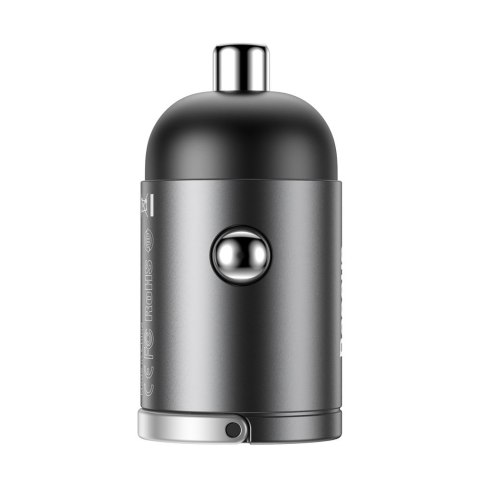 Mini ładowarka samochodowa inteligentna Tiny Star USB 30W Quick Charge szary Mini ładowarka samochodowa inteligentna Tiny Star USB 30W Quick Charge szary