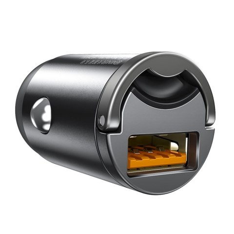 Mini ładowarka samochodowa inteligentna Tiny Star USB 30W Quick Charge szary Mini ładowarka samochodowa inteligentna Tiny Star USB 30W Quick Charge szary