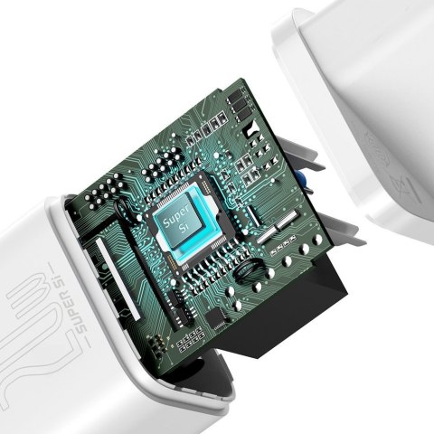 Szybka ładowarka do Iphone Super Si 1C 20W Power Delivery + kabel USB-C - Lightning 1m biały Szybka ładowarka do Iphone Super Si 1C 20W Power Delivery + kabel USB-C - Lightning 1m biały