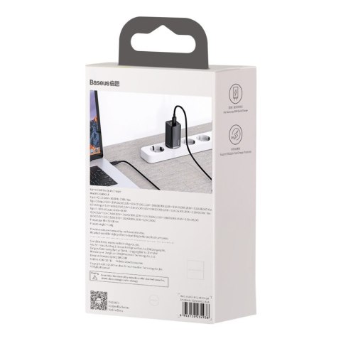 Szybka ładowarka sieciowa GaN2 Pro USB USB-C QC PD 65W czarny Szybka ładowarka sieciowa GaN2 Pro USB USB-C QC PD 65W czarny