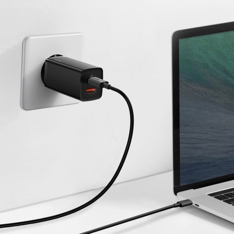 Szybka ładowarka sieciowa GaN2 Pro USB USB-C QC PD 65W czarny Szybka ładowarka sieciowa GaN2 Pro USB USB-C QC PD 65W czarny