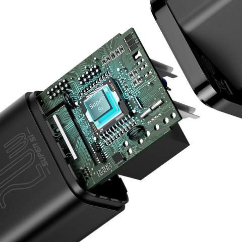 Szybka ładowarka sieciowa Super Si 1C USB-C 20W Power Delivery czarny Szybka ładowarka sieciowa Super Si 1C USB-C 20W Power Delivery czarny