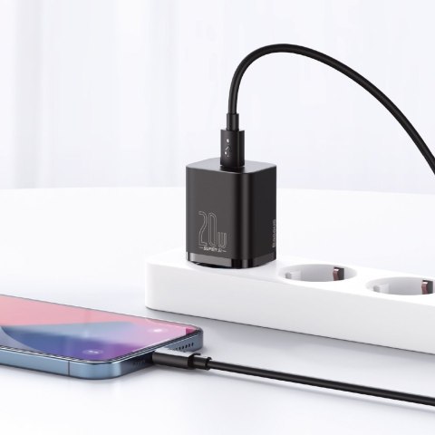 Szybka ładowarka sieciowa Super Si 1C USB-C 20W Power Delivery czarny Szybka ładowarka sieciowa Super Si 1C USB-C 20W Power Delivery czarny