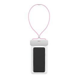 Uniwersalny wodoodporny pokrowiec etui na telefon max 7.2'' na basen nad wodę różowy