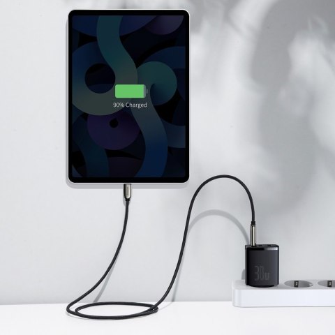 Compact szybka ładowarka sieciowa 2x USB USB-C 30W 3A PD QC czarny Compact szybka ładowarka sieciowa 2x USB USB-C 30W 3A PD QC czarny