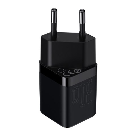 GaN3 szybka ładowarka sieciowa do telefonu tabletu 30W czarny GaN3 szybka ładowarka sieciowa do telefonu tabletu 30W czarny