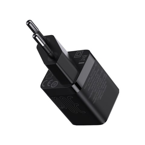 GaN3 szybka ładowarka sieciowa do telefonu tabletu 30W czarny GaN3 szybka ładowarka sieciowa do telefonu tabletu 30W czarny