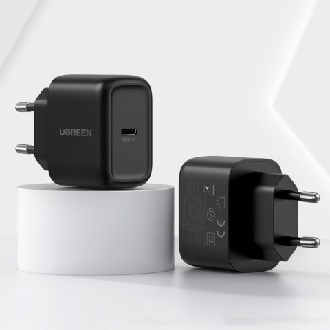 Ładowarka sieciowa do telefonu USB-C 25W PD + kabel USB-C 2m czarny Ładowarka sieciowa do telefonu USB-C 25W PD + kabel USB-C 2m czarny