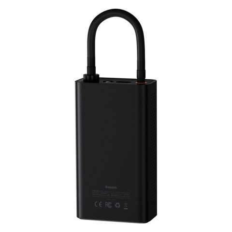 Mini kompresor samochodowy pompka do kół z akumulatorem 2500mAh 54W czarny Mini kompresor samochodowy pompka do kół z akumulatorem 2500mAh 54W czarny