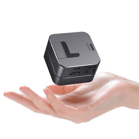 Podstawka wielofunkcyjny HUB do MacBook Pro USB-C USB 3.0 RJ45 HDMI Thunderbolt szary Podstawka wielofunkcyjny HUB do MacBook Pro USB-C USB 3.0 RJ45 HDMI Thunderbolt szary