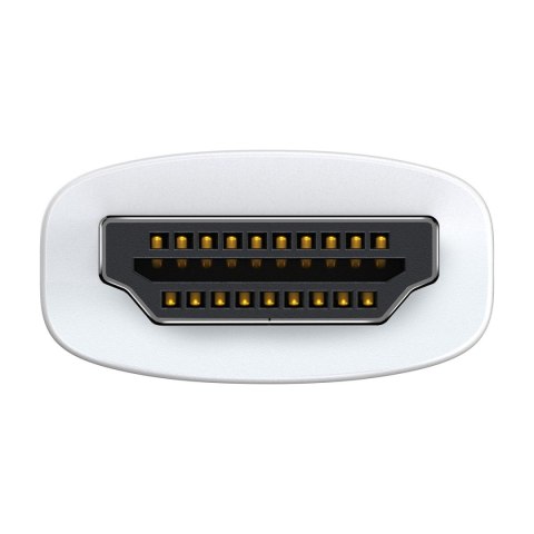 Przejściówka adapter HDMI do VGA + minijack 3.5mm zasilanie microUSB Lite Series biały Przejściówka adapter HDMI do VGA + minijack 3.5mm zasilanie microUSB Lite Series biały