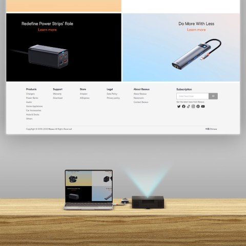 Przejściówka adapter HDMI do VGA + minijack 3.5mm zasilanie microUSB Lite Series biały Przejściówka adapter HDMI do VGA + minijack 3.5mm zasilanie microUSB Lite Series biały