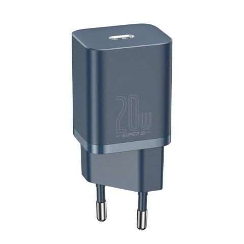 Super Si 1C szybka ładowarka USB-C 20W PD + kabel do iPhone Lightning 1m niebieski Super Si 1C szybka ładowarka USB-C 20W PD + kabel do iPhone Lightning 1m niebieski