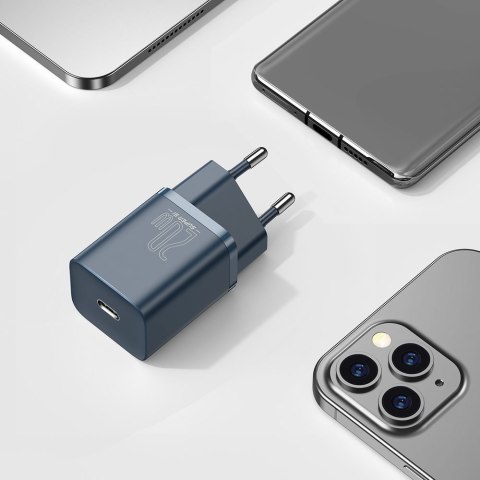 Super Si 1C szybka ładowarka USB-C 20W PD + kabel do iPhone Lightning 1m niebieski Super Si 1C szybka ładowarka USB-C 20W PD + kabel do iPhone Lightning 1m niebieski