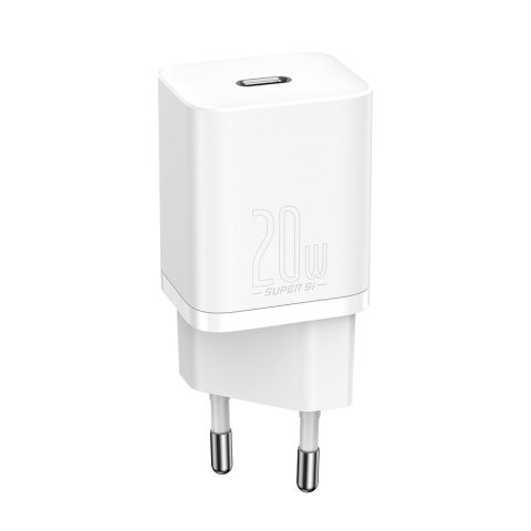 Super Si 1C szybka ładowarka do telefonu USB-C 20W PD biały Super Si 1C szybka ładowarka do telefonu USB-C 20W PD biały