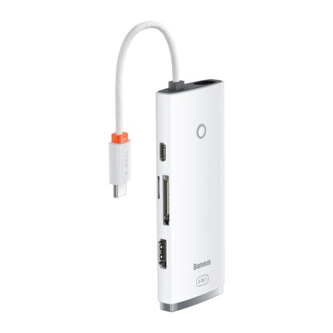 Wielofunkcyjny HUB Lite Series USB-C 2x USB PD HDMI SD/TF biały Wielofunkcyjny HUB Lite Series USB-C 2x USB PD HDMI SD/TF biały