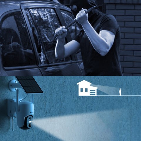 Kamera WiFi z aplikacją sterującą Android iOS IR LED + panel słoneczny 5W Kamera WiFi z aplikacją sterującą Android iOS IR LED + panel słoneczny 5W