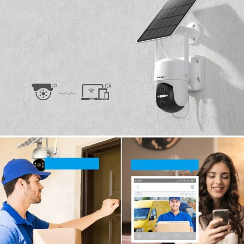Kamera WiFi z aplikacją sterującą Android iOS IR LED + panel słoneczny 5W Kamera WiFi z aplikacją sterującą Android iOS IR LED + panel słoneczny 5W