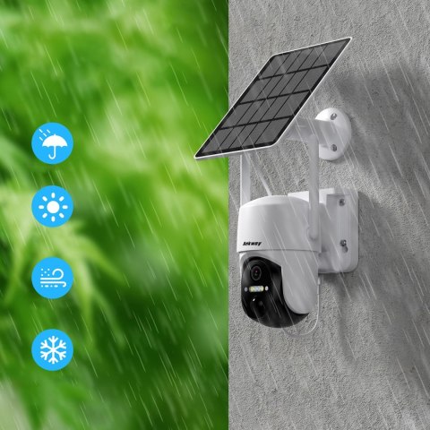 Kamera WiFi z aplikacją sterującą Android iOS IR LED + panel słoneczny 5W Kamera WiFi z aplikacją sterującą Android iOS IR LED + panel słoneczny 5W