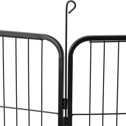 Kojec zagroda wybieg dla psów szczeniąt z bramką wys. 100 cm 8 segmentów Kojec zagroda wybieg dla psów szczeniąt z bramką wys. 100 cm 8 segmentów