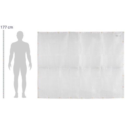 Kurtyna koc spawalniczy żaroodporny 1000C 236x174cm Kurtyna koc spawalniczy żaroodporny 1000C 236x174cm