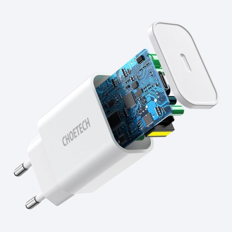 Ładowarka sieciowa USB Typ C PD 20W biały Ładowarka sieciowa USB Typ C PD 20W biały