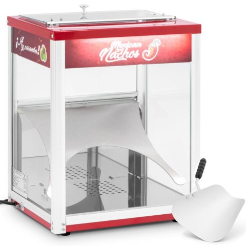 Pogrzewacz witryna grzewcza do nachos popcornu podświetlana LED 45L Pogrzewacz witryna grzewcza do nachos popcornu podświetlana LED 45L