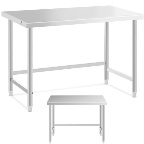 Stół blat roboczy stalowy nierdzewny 120x60cm Stół blat roboczy stalowy nierdzewny 120x60cm