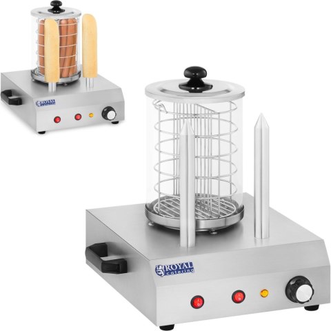 Podgrzewacz urządzenie do 30 hot dogów parówek 2 bułek Royal Catering RCHW-350-2 Podgrzewacz urządzenie do 30 hot dogów parówek 2 bułek Royal Catering RCHW-350-2