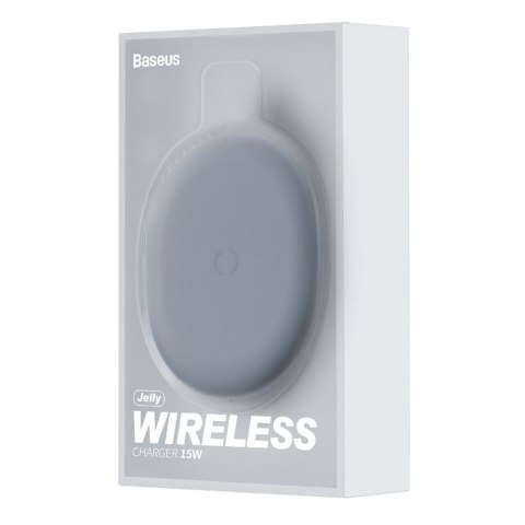 Bezprzewodowa ładowarka Jelly Qi 15W do telefonu słuchawek + kabel USB - USB-C czarny Bezprzewodowa ładowarka Jelly Qi 15W do telefonu słuchawek + kabel USB - USB-C czarny