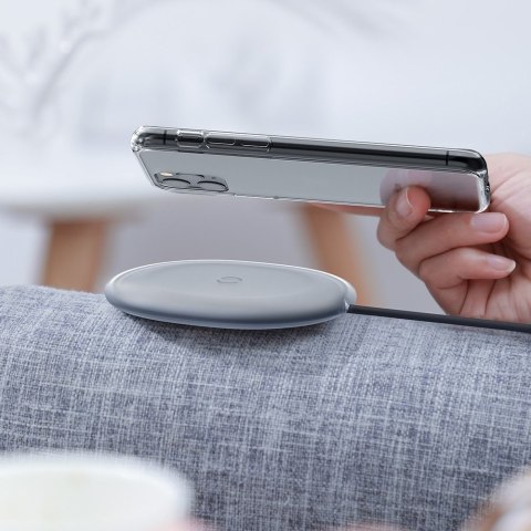 Bezprzewodowa ładowarka Jelly Qi 15W do telefonu słuchawek + kabel USB - USB-C czarny Bezprzewodowa ładowarka Jelly Qi 15W do telefonu słuchawek + kabel USB - USB-C czarny