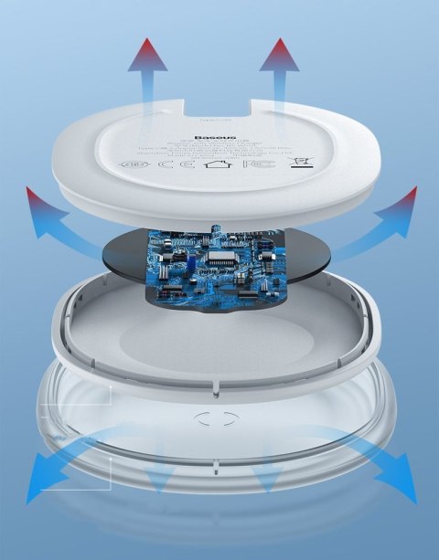 Bezprzewodowa ładowarka Jelly Qi 15W do telefonu słuchawek + kabel USB - USB-C czarny Bezprzewodowa ładowarka Jelly Qi 15W do telefonu słuchawek + kabel USB - USB-C czarny
